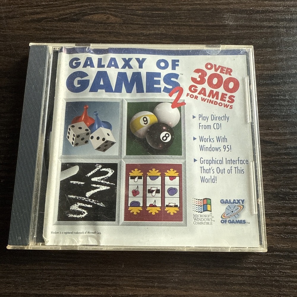 Video Game PC Galaxy of Games 2 over 300 Games for Windows